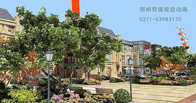 奇境視覺動(dòng)畫簽約安陽香江置業(yè)-香江城市廣場3D建筑漫游動(dòng)畫宣傳片制作中{my:seotitle}