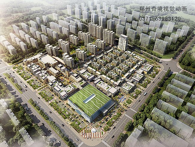 奇境視覺動(dòng)畫簽約安陽香江置業(yè)-香江城市廣場3D建筑漫游動(dòng)畫宣傳片制作中{my:seotitle}
